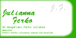 julianna ferko business card